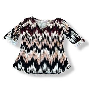 [A'gaci] BOGO $1 Chevron Pattern Blouse